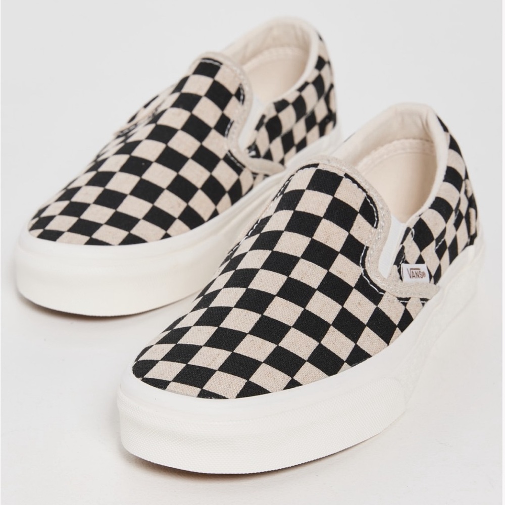 Vans Slip-On Checkerboard Shoe- Eco Theory Checkerboard